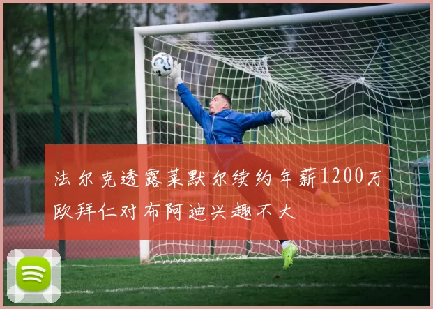 法尔克透露莱默尔续约年薪1200万欧拜仁对布阿迪兴趣不大